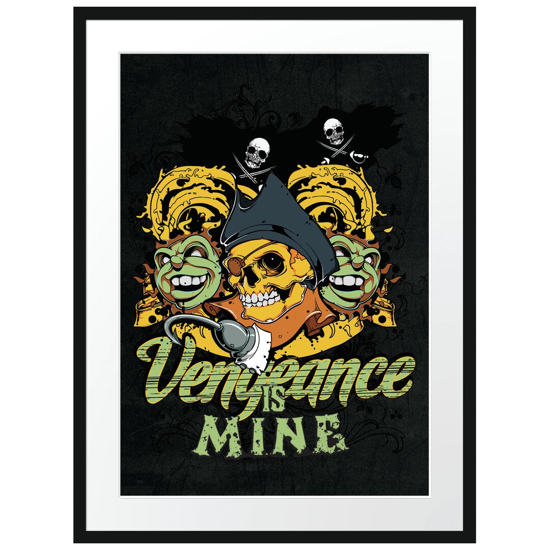 Gerahmtes Poster Pirates Vengeance Black