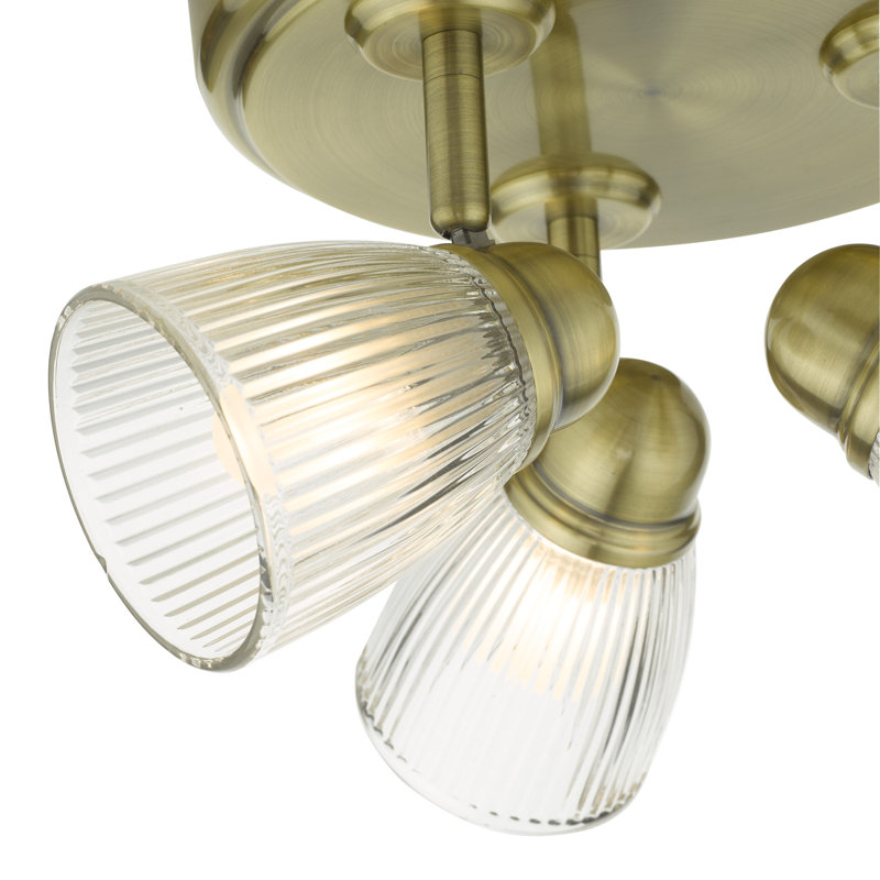 Abdarahman Glass Semi Flush Mount