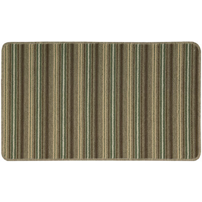 Tapis à rayures kaki area Matys