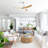 52 Inch Modern Ceiling Fan With 18W LED Light And Remote Control 3 ABS Blades DC Motor For Bedroom