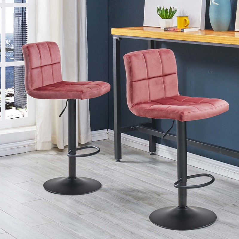 Tabouret pivotant à hauteur réglable, Pink