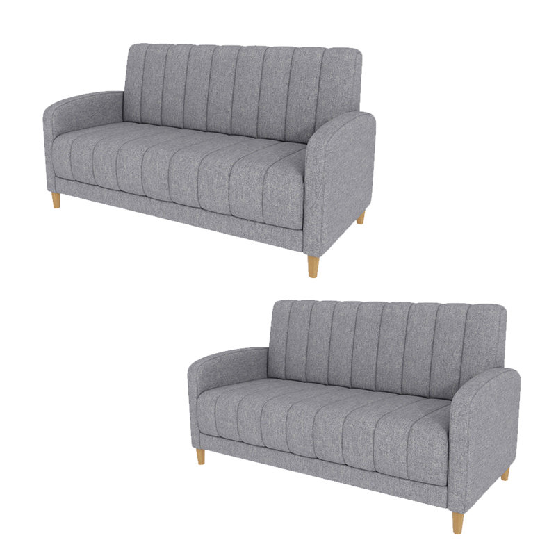Banc de café moderne et décontracté, Gris