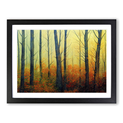 Intriguing Autumn Forest - Framed Print