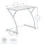 Harbour Housewares - Computer Desk and Chair - Small Modern Home Office Workstation - Glass Top-79515932