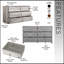 Commode 6 tiroirs avec grands tiroirs en tissu-346357756