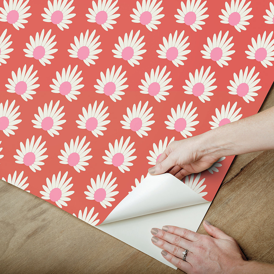 Fleur Peel & Stick Floral Wallpaper, Valentino
