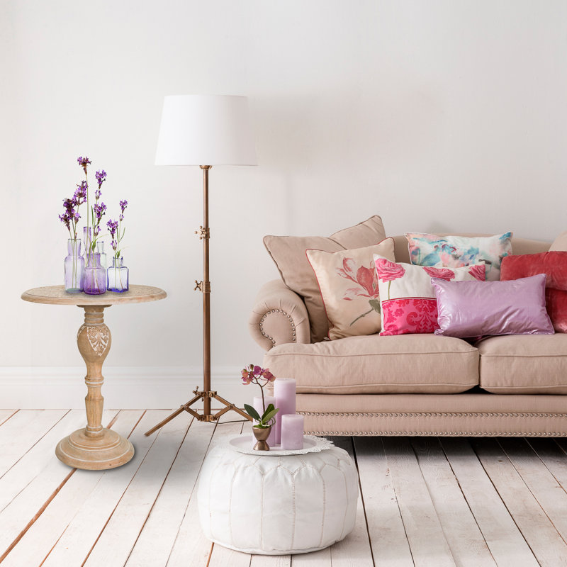 Curnutt Solid Wood Pedestal Coffee Table