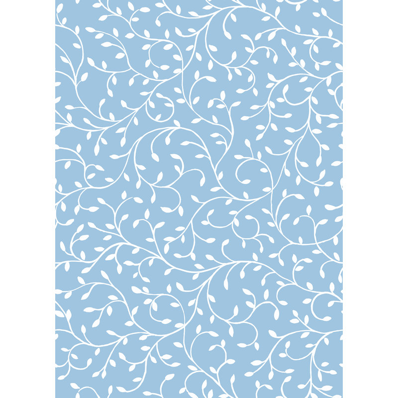 Yuki Osada Floral Satin Wallpaper Roll by Soicher Marin Studio, Blue