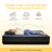 EGOHOME 15” Massaging Zero Gravity Adjustable Bed with 14" Memory Foam Mattress-963559636