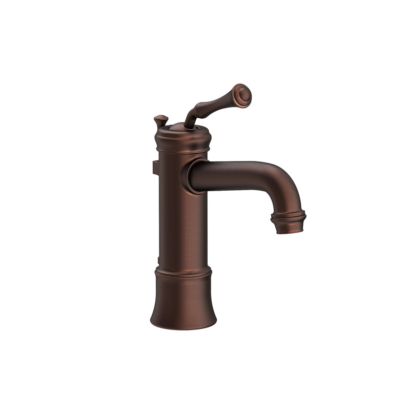 Astor Single Hole Bathroom Faucet with Drain Assembly, Oil Rubbed Bronze - Hand Relieved