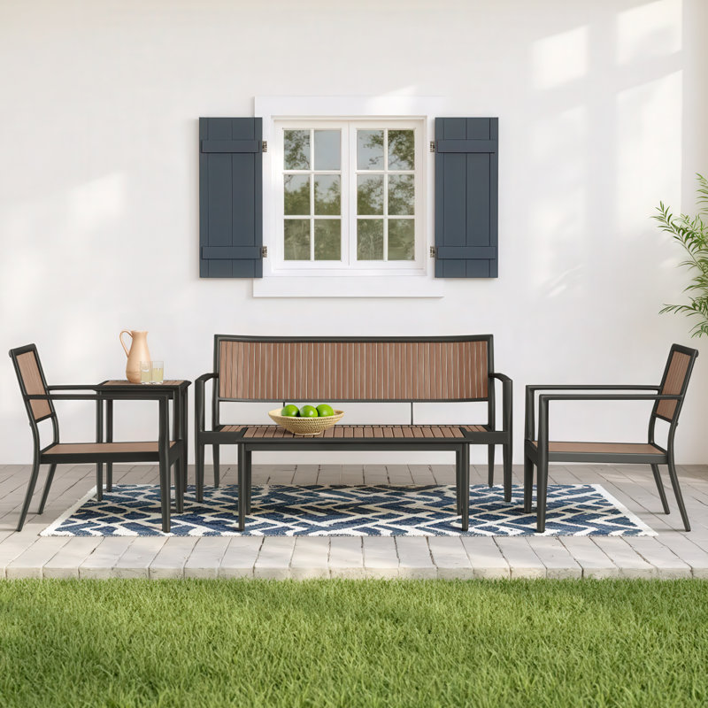 Limetta 5 - Person Patio Conversation Set
