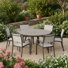 Dugas 7Pc Outdoor Patio Aluminum Round Dining Set