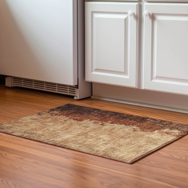 Premium Machine Washable Mayfield AMF1912 Abstract Rug, Rectangle 1'8" x 2'6"