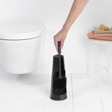 Superio Grey Toilet Plunger With Holder