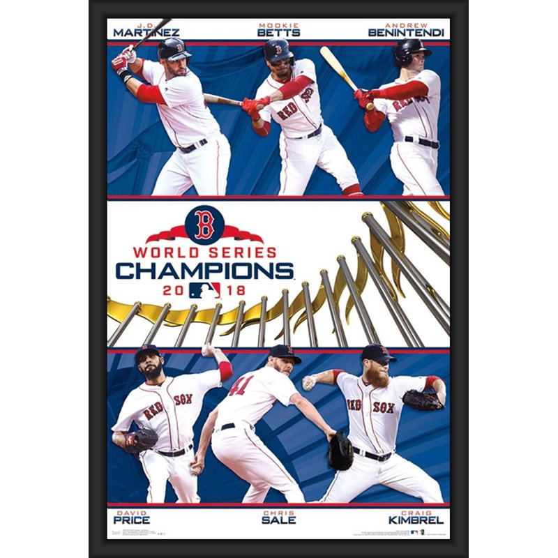 «Boston Red Sox 2018 World Champions», reproduction d'impression sur papier, H 36,5 po x l 24,75 po x P 1 po