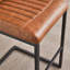 Tabouret de bar avec structure en métal noir robuste, sièges élégants et confortables pour îlot de cuisine, salon et pub, 2 ensembles