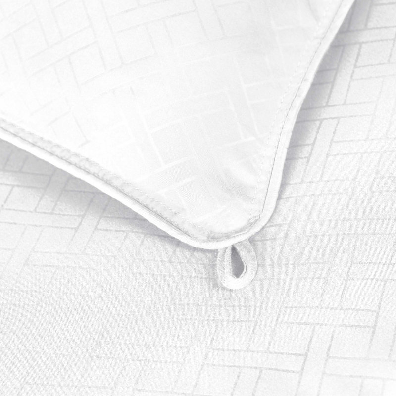 Édredon en duvet synthétique réversible toutes saisons Superior , Édredon double / grand, Blanc