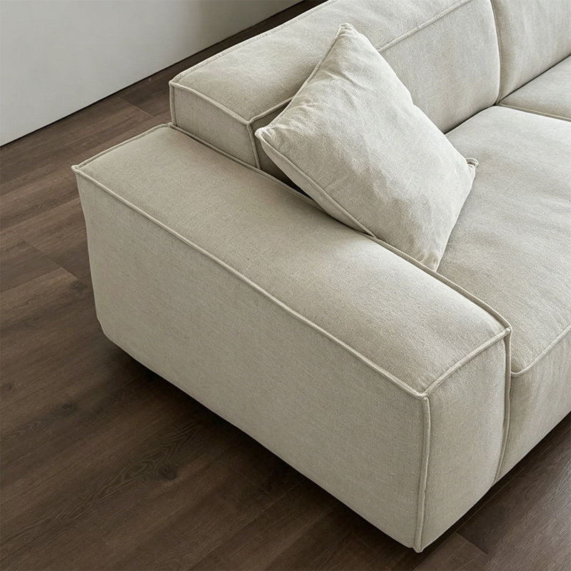 3 Seater Linen Blend Sofa