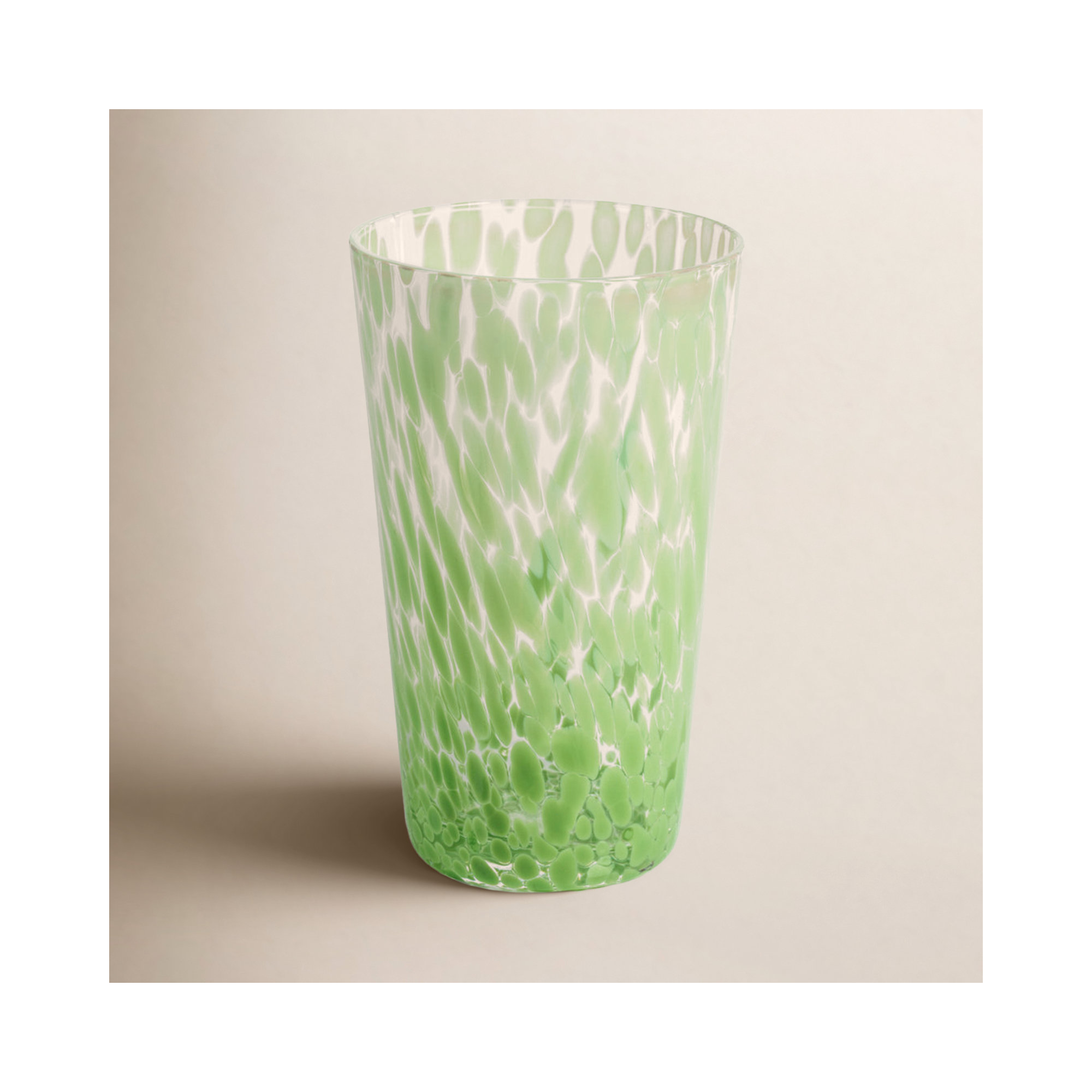 Willa Speckled Highball Glasses, Set of 6, Green