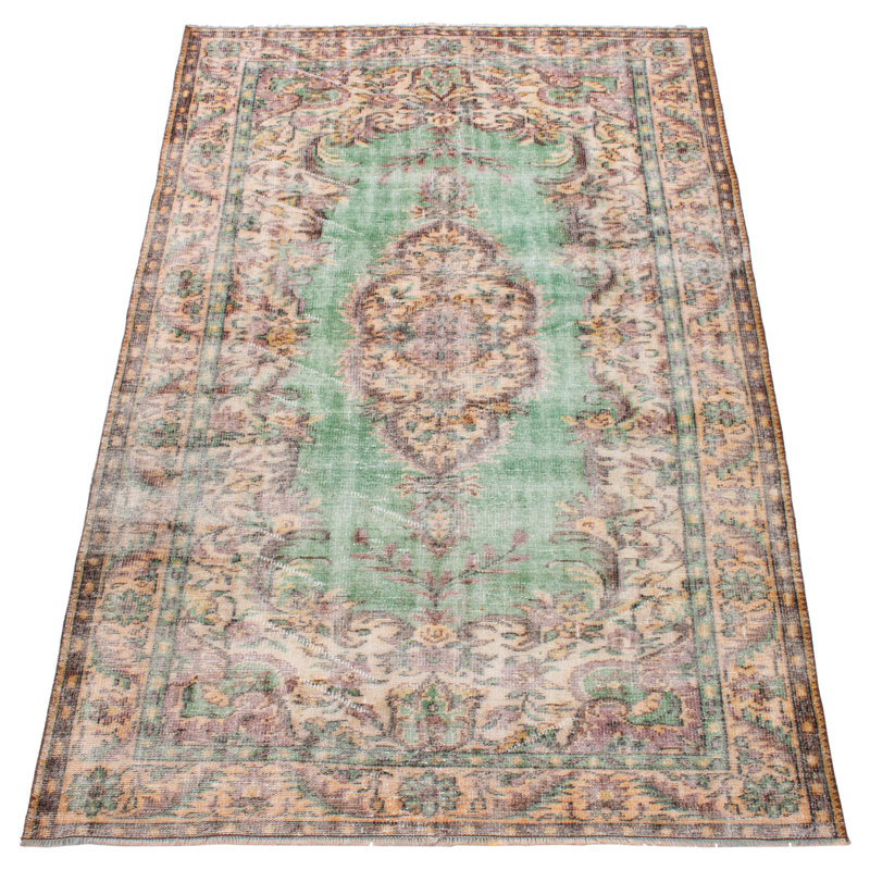Danuel One-of-a-Kind 1990s Area Rug Light Green