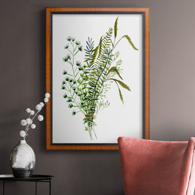 Toile encadrée de qualité supérieure Green Bouquet II - prête à être accrochée