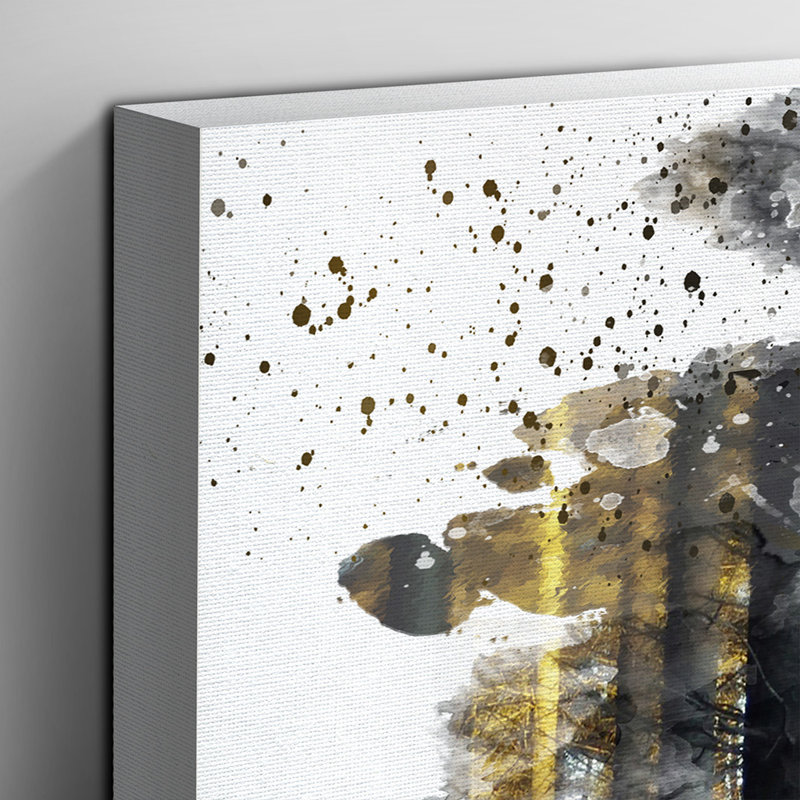 Landscape Sunlight Through Forest Woodland - Wall Art, 40cm H x 60cm W, Wrapped Canvas