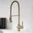 KRAUS Britt Single Handle Commercial Style Kitchen Faucet-98373824-98373826