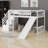 Loft Bed With Stairway And Slide-1192499543