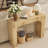 63 Inch Farmhouse Console Table, Narrow Wood Entryway Table Behind Couch-1889234527