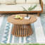 Table basse de patio en bois d'acacia
