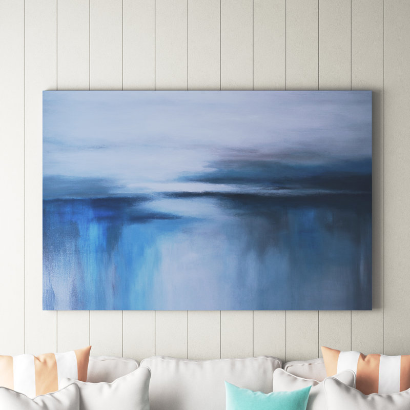 Abstract Seascape XXIV 1 Piece Painting on Canvas, 66.04 cm H x 45.72 cm W x 1.91 cm D, No Frame