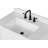 Dilkhush 36" Single Bathroom Vanity with Carrara Engineered Stone Top, Sink & Backsplash, Dove White, Pre-Assembled