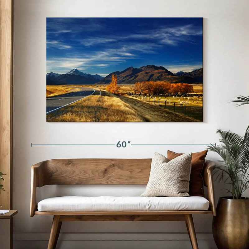 Paysage de ferme Alvord Canterbury, H 34 po x l 51 po