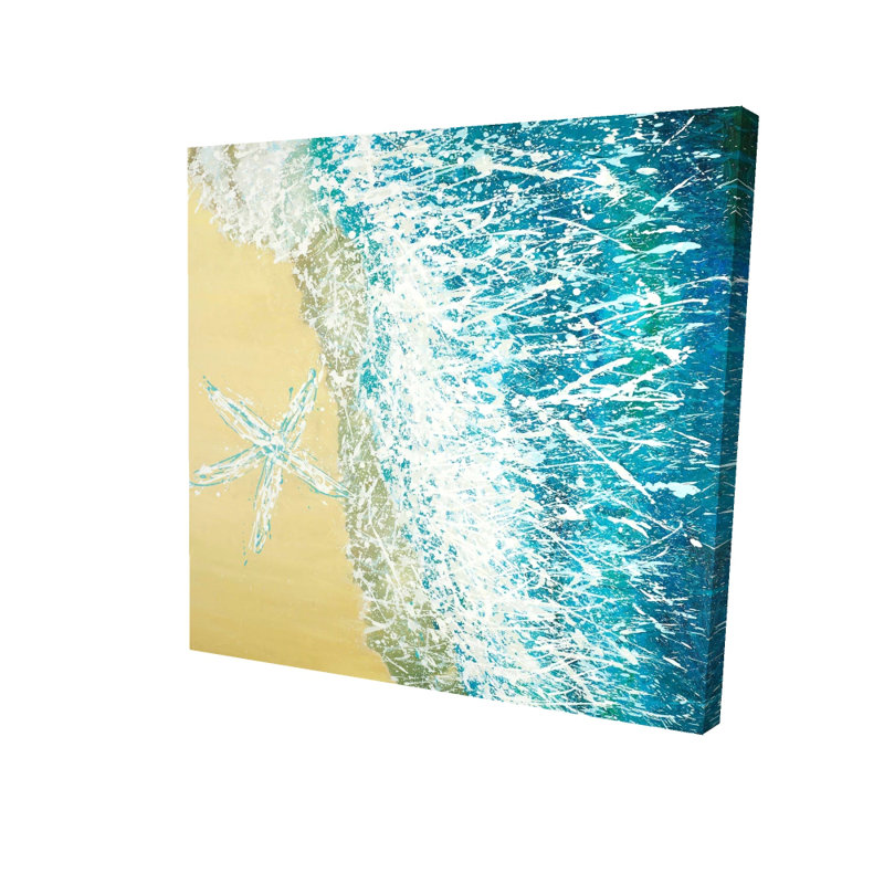 Animals Turquoise Bedroom Canvas - Left Side Seastar Decor