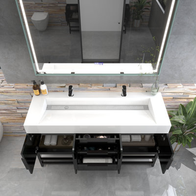 Jessica 58.5'' Double Bathroom Vanity Base Only
