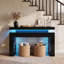 Console haute brillance de 47 po avec lumière DEL