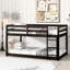 Lit simple mezzanine en bois d'hévéa massif. Maximisez l'espace de la chambre à coucher. Pour un accès facile. Et fiable. Assemblage inclus, lit en bois, couleur. Conception peu encombrante. Commodité. Construire. Instructions-2076178015