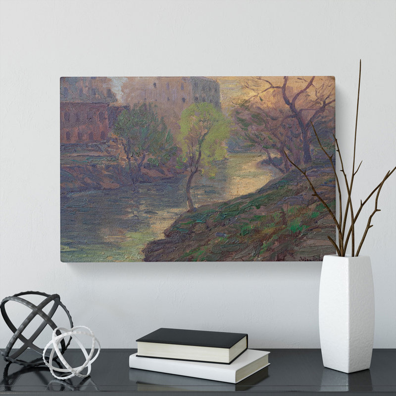 San Antonio River by Julian Onderdonk - Wrapped Canvas, 50cm H x 76cm W x 3cm D