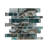 Myst Brick Joint Agate Inspired Polished Glass Wall Mosaic Tile-50667461