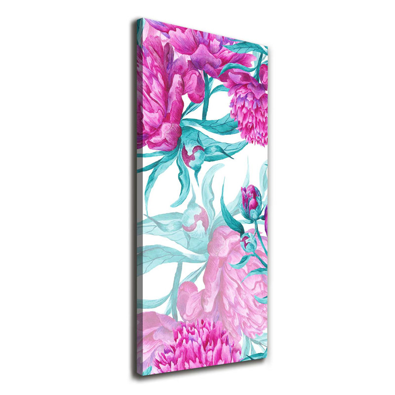 Peonies - Wrapped Canvas Print