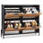 Light Wood Color Narrow Rattan Shoe Storage Cabinet with 4 Flip Drawers & Metal Legs Slim Entryway Shoe Organizer Perfect for Closet Hallway & Compact Entry Spaces