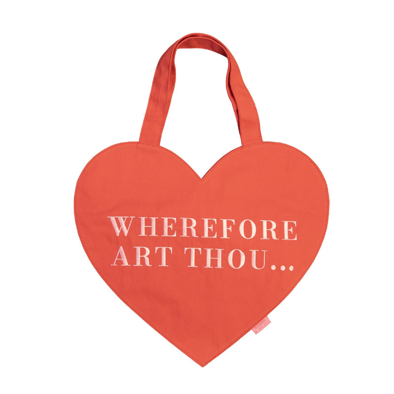 Portico Designs The Reading Romeo & Juliet Embroider Tote Bag