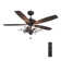 Huntley 52-inch Ceiling Fan with Remote, Light Kit Included