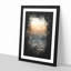 High Over The Los Angeles Skyline Paint Splash - Picture Frame Graphic Art-56922946-56922948