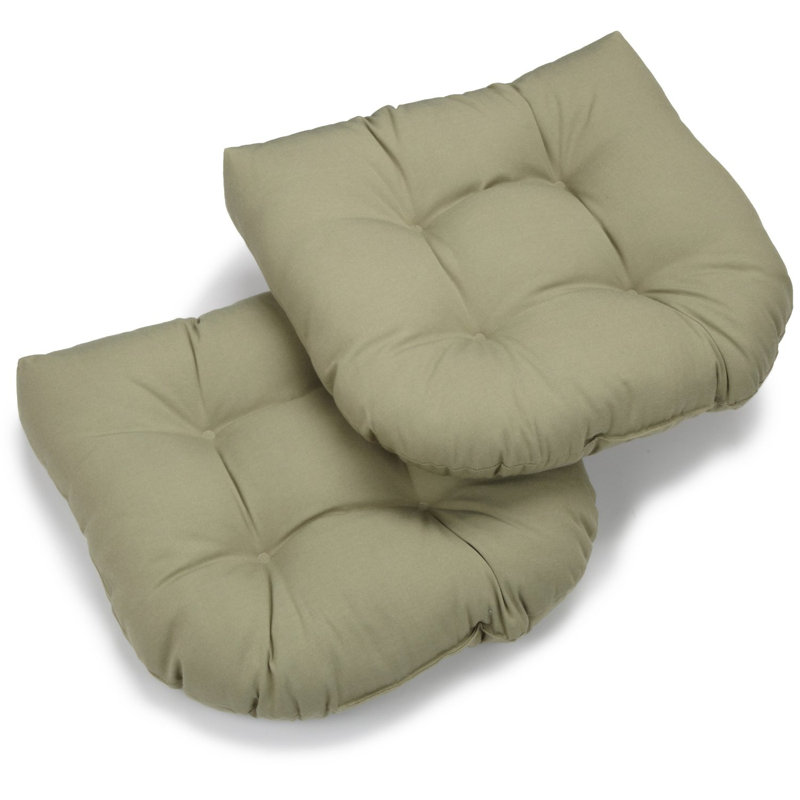 Outdoor 5'' Seat Cushion, Sage, Microsuede
