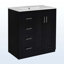 Ensemble de meuble-lavabo de 30 po avec lavabo en céramique pour la salle de bain-444170128