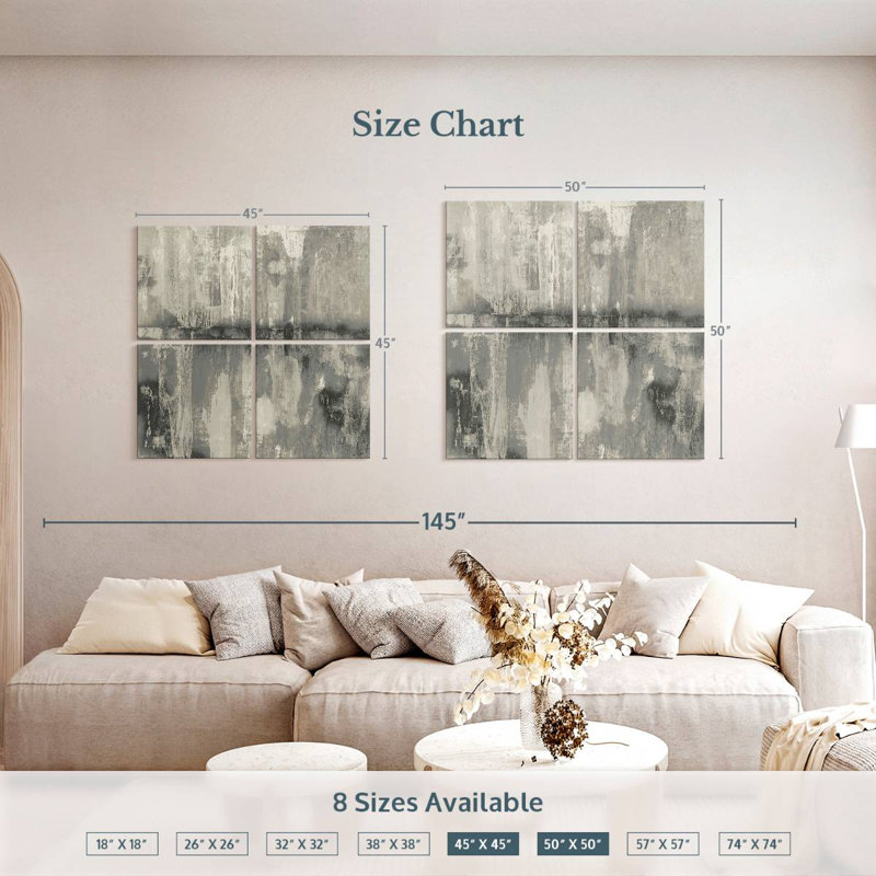 Avery Fantasy Land Neutral, 50" H x 50" W