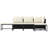 Nisse 23.6" Wide Square Patio Sofa with Cushions-1920990977