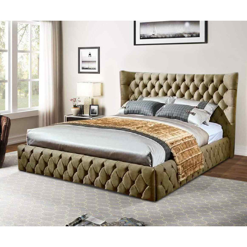 Upholstered Bed, Single (3'), Mink