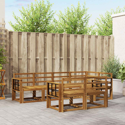 Vidaxl Outdoor Sofa Set Sectional Furniture Modern Patio Garden Lounge Modular